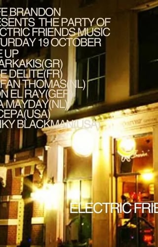 Cover image for Electric Friends label night — ADE