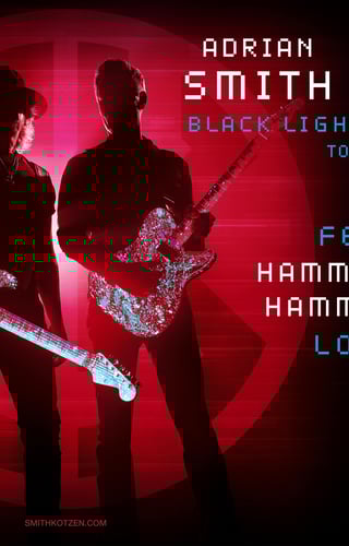 Cover image for Adrian Smith & Richie Kotzen - Black Light White Noise Tour 2026